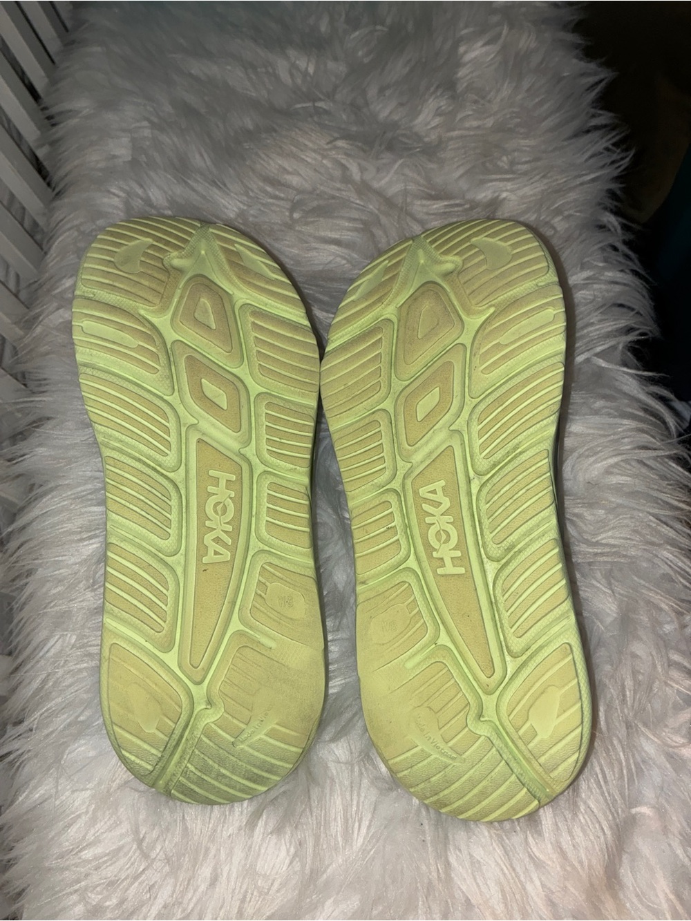 Hoka Ora 3 Recovery Slide Aqua Breeze / Celery Juice Sz 8 - Picture 15 of 16